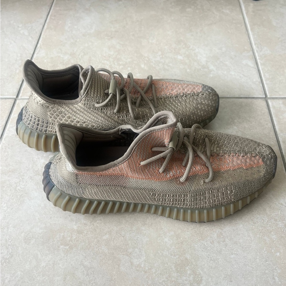Yeezy Boost 350 V2 Sandstone with Orange Stripe